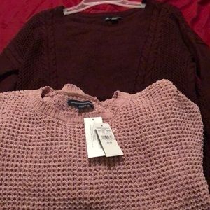Two sweaters/ long sleeve